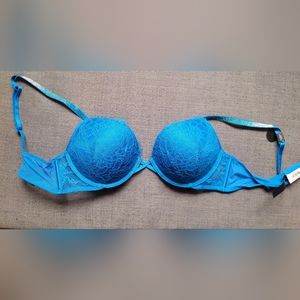 Beautiful blue sparkly Victoria Secret bra-36B